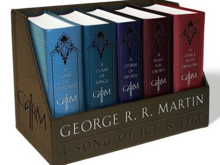 Game of Thrones Leather-Cloth Boxed Set: A Game of Thrones, a Clash of Kings, a Storm of Swords, a Feast for Crows, and a Dance with Dragons, A For Sale