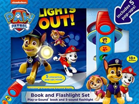 Nickelodeon PAW Patrol: Lights Out! Book and 5-Sound Flashlight Set For Sale