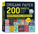 Origami Paper 200 Sheets Inspirational Messages 6 (15 CM): Tuttle Origami Paper: Double Sided Origami Sheets Printed with 12 Different Designs (Instru Discount