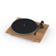 Pro-Ject T1 EVO Phono Belt-Driven Turntable with Built-In Switchable Phono Preamp Walnut Online Sale