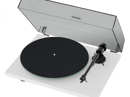 Pro-Ject T1 EVO Belt Driven Standard Turntable White For Sale