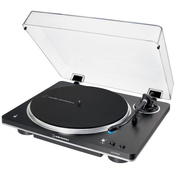 Audio Technica AT-LP70XBT Fully Automatic Bluetooth Wireless Belt Drive Turntable Black Silver Ex-Display Clearance Fashion