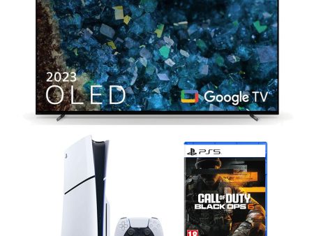 Sony XR55A80LU 55 Inch A80L OLED TV and PS5 with Call of Duty Black Ops 6 Game Bundle For Cheap