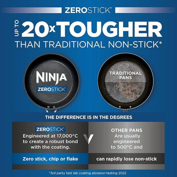 Ninja C10024UK ZEROSTICK Essentials 24cm Frying Pan Black For Cheap