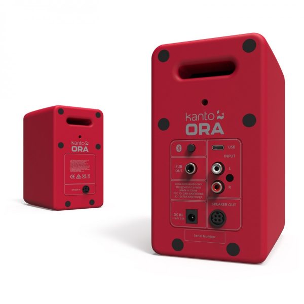 Kanto Ora Powered Reference Desktop Speakers With Bluetooth Red Cheap