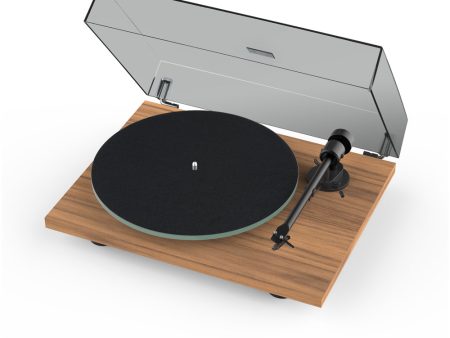 Pro-Ject T1 EVO Phono Belt-Driven Turntable with Built-In Switchable Phono Preamp Walnut Online Sale