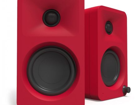 Kanto Ora Powered Reference Desktop Speakers With Bluetooth Red Cheap