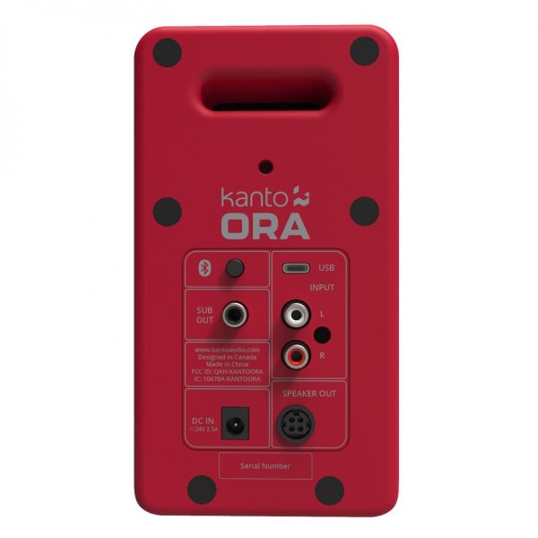 Kanto Ora Powered Reference Desktop Speakers With Bluetooth Red Cheap