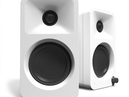 Kanto Ora Powered Reference Desktop Speakers With Bluetooth Matte White on Sale