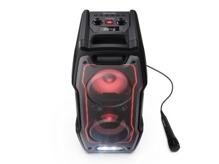 Sharp PS-931 Wireless XParty Sing Portable Speaker Black For Sale