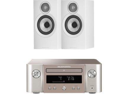 Marantz Melody X MCR612 Hifi Network System Silver with Bowers & Wilkins 607 S3 White Speakers Online Sale