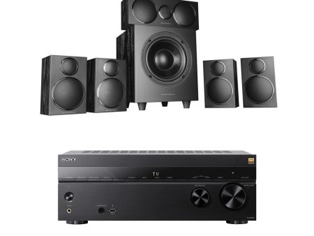 Sony TA-AN1000 7.2 Ch 8K Dolby Atmos AV Amplifier with Wharfedale DX3 HCP 5.1 Black Speaker Package Online